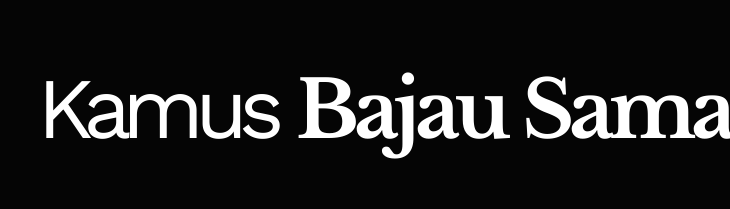 Kamus Bajau Sama